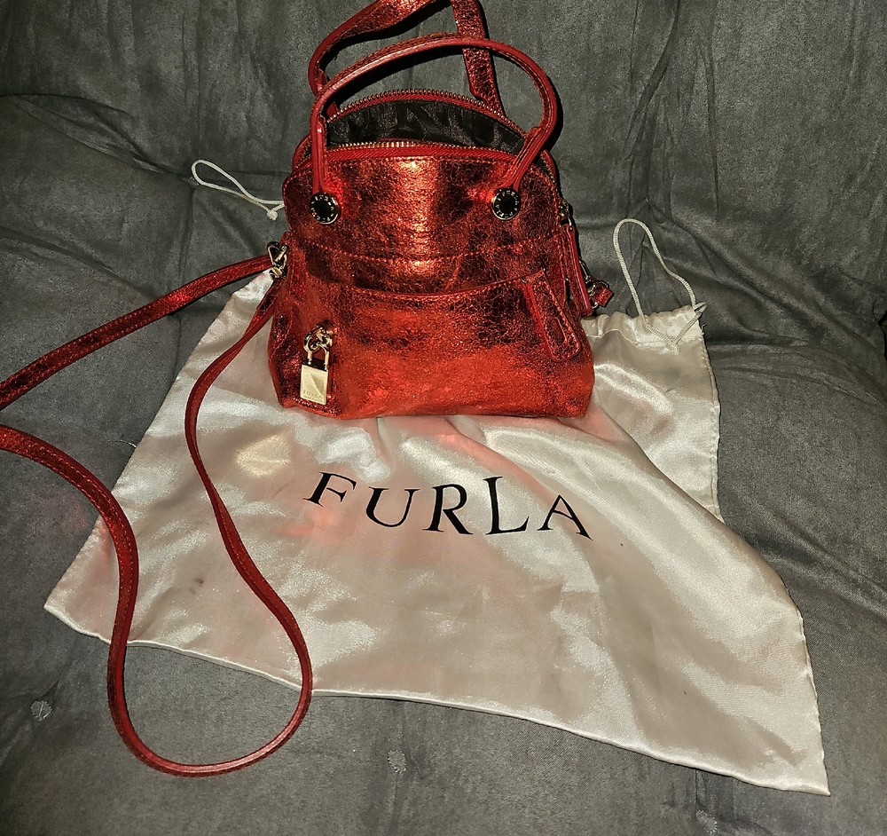 Furla Metalic Red Mini Bag